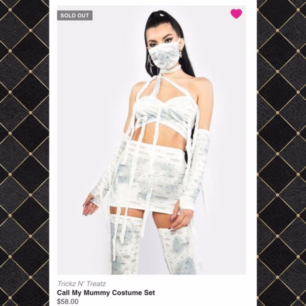 DOLLS KILL- Call me mummy costume (LIKE NEW)